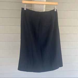 Jones New York Black Wool Pencil Skirt